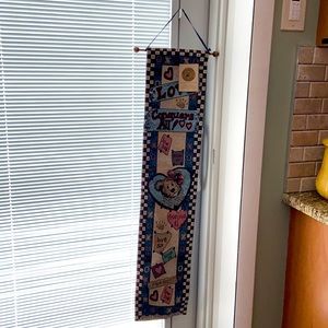 Vintage Boyds Bear wall tapestry